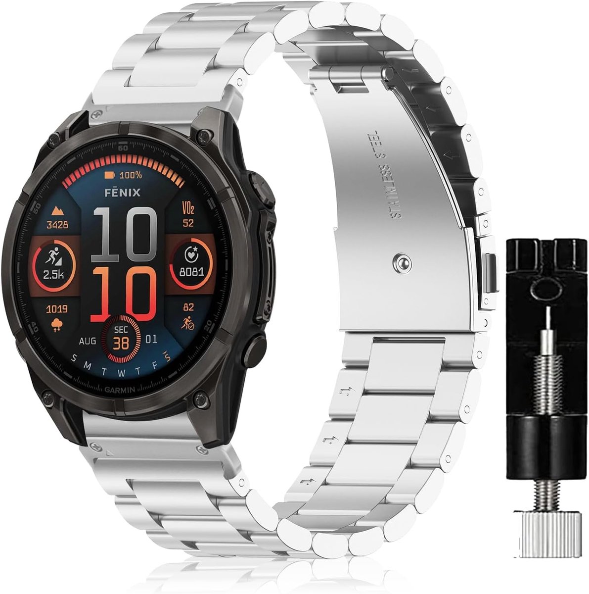 Horlogeband RVS - SeNool QuickFit Strap - Verstelbaar - Stijlvol en duurzaam - ShopVlot