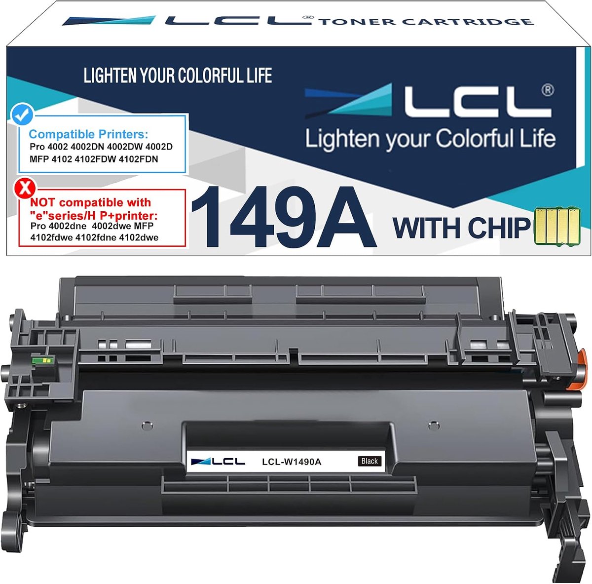 Tonerpatronen zwart - 149A - met chip - voor HP Laserjet Pro 4002 - ShopVlot