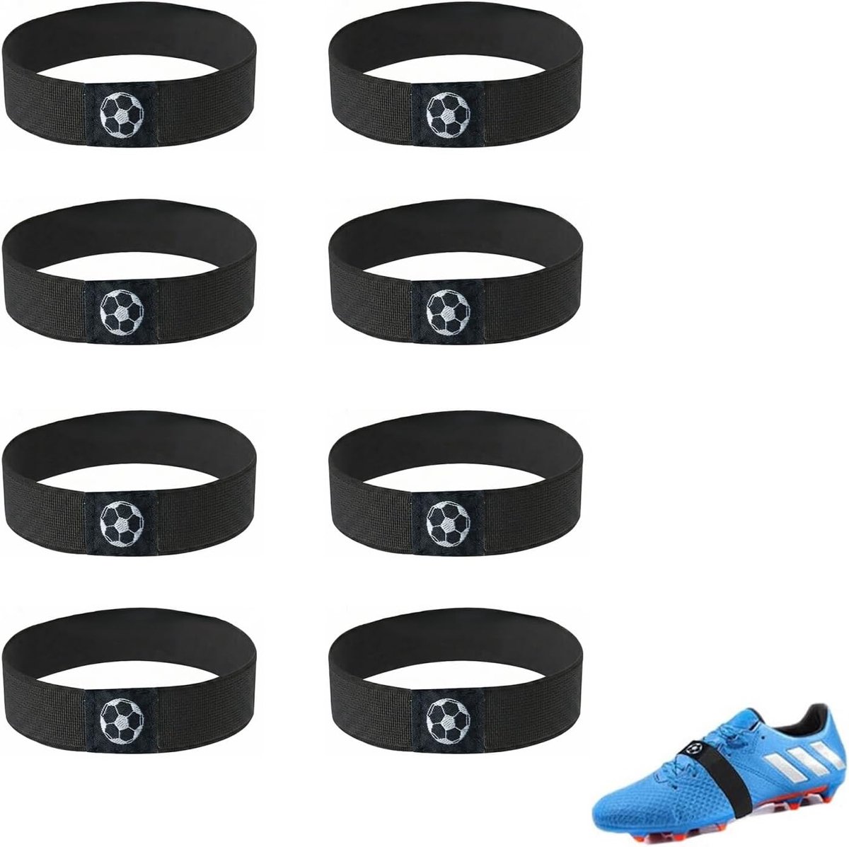 Veters fixeerband voor voetbalschoenen - 8 stuks - 226 cm - voorkomt wegglijden - ShopVlot