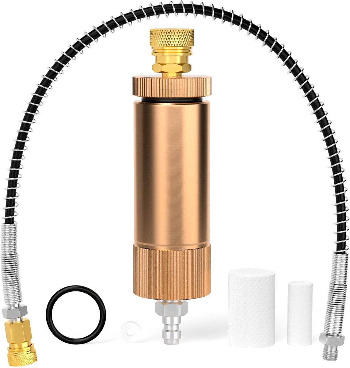 Waterolie separator 30Mpa - 20 inch flexibele slang - snelle koppeling - voor hoge drukcompressor - ShopVlot