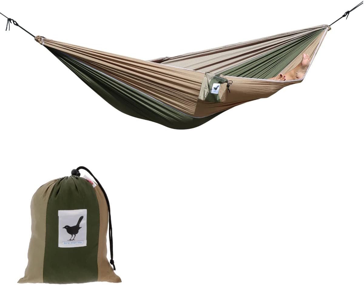 Hammock 1-persoons - parachute stof - camouflage - perfect voor camping - ShopVlot