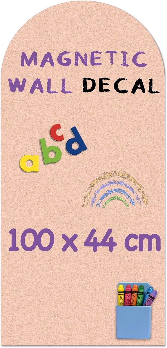 Magnetische Wandsticker 100 x 44 cm - Boog & Matte Schoolbordoppervlak - Creatieve ruimte voor thuis en klaslokalen - ShopVlot