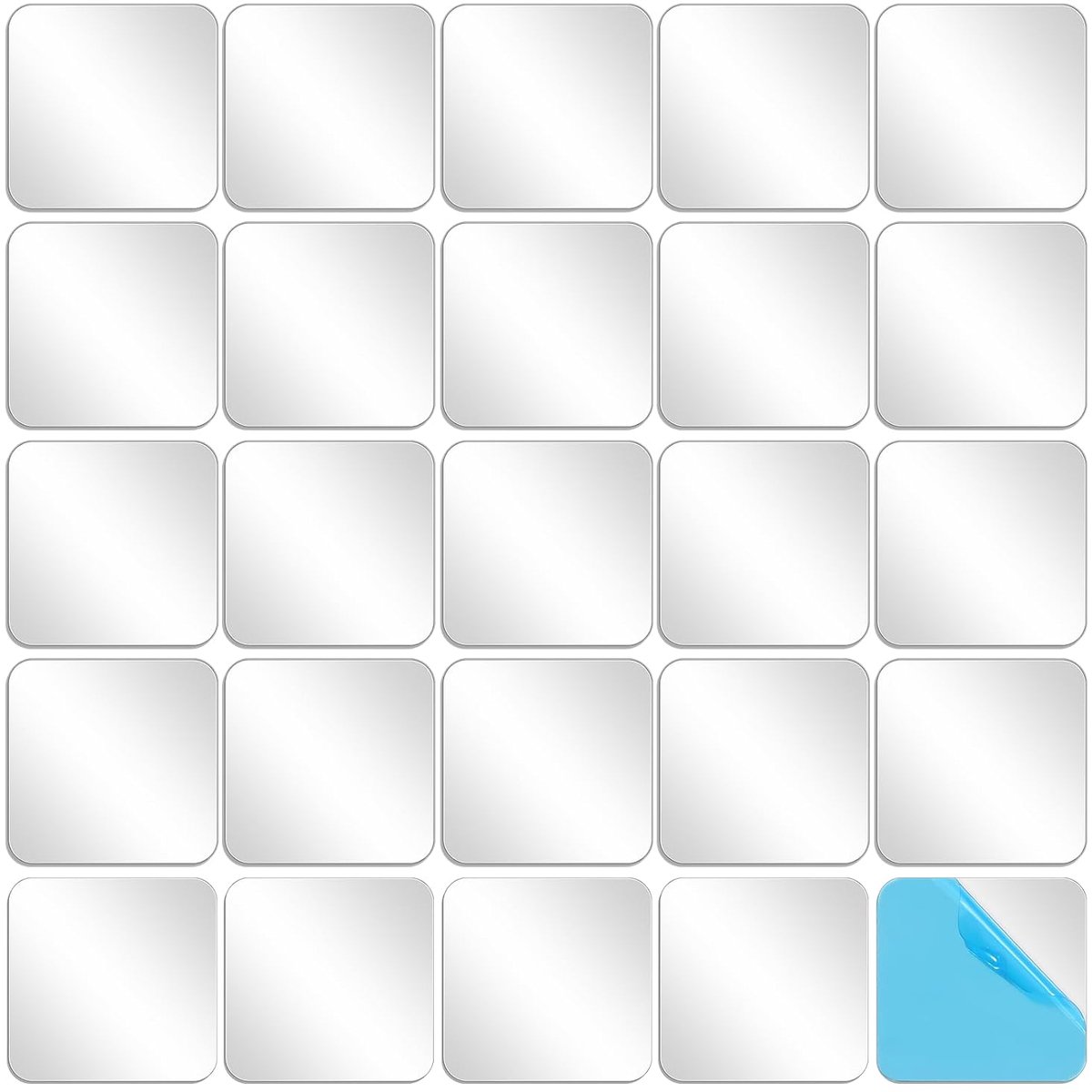 Metaalplaat 30 x 30 mm - Zelfklevend - RVS - Ideaal voor magnetische bevestiging - ShopVlot
