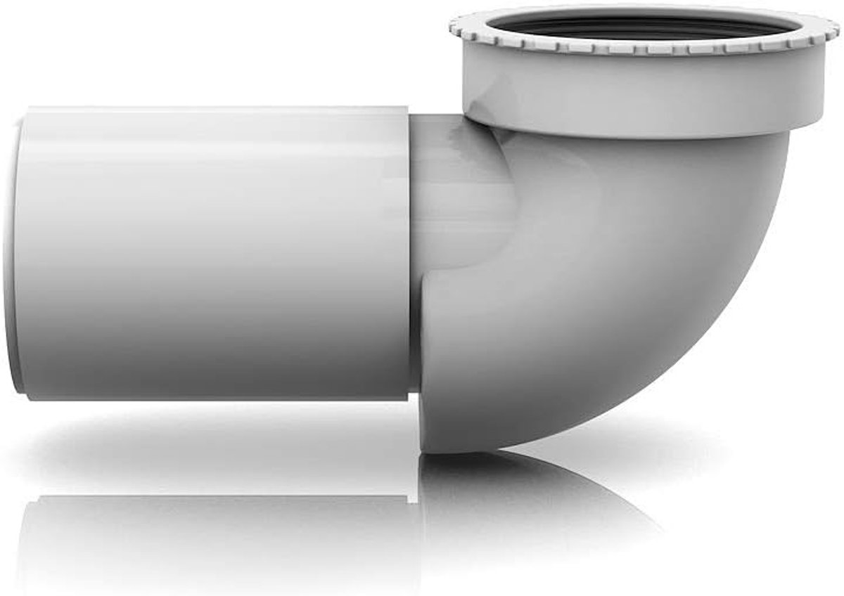 Afvoersiphon voor meubels - ruimtebesparend - voor wastafel en inbouwbak - eenvoudig te installeren - ShopVlot