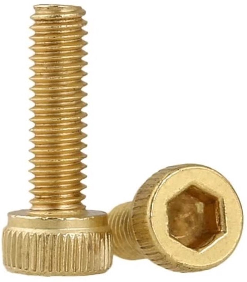 Solidchoice - Dailygoody - Messing schroeven - Zeskant machineschroeven - Duurzaam