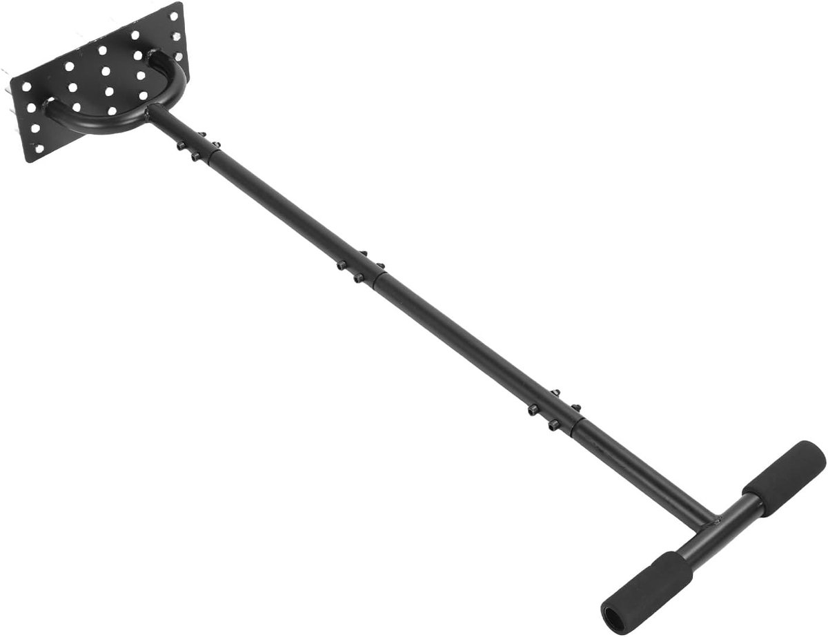 Gazonbeluchter - Handgereedschap - Gazononderhoud - Verlengde T-greep - 20 Spikes - Zwart