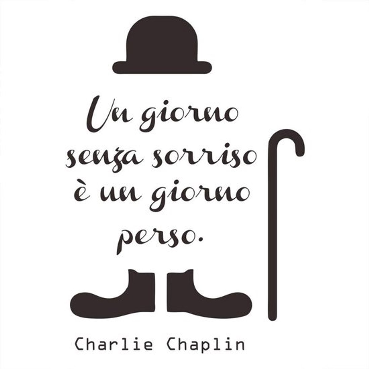 IMstore - Muurstickers met Charlie Chaplin aanhalingen