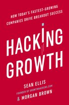 Boekomslag "Hacking Growth" met witte letters op rode achtergrond. "How Today's Fastest-Growing Companies Drive Breakout Success".