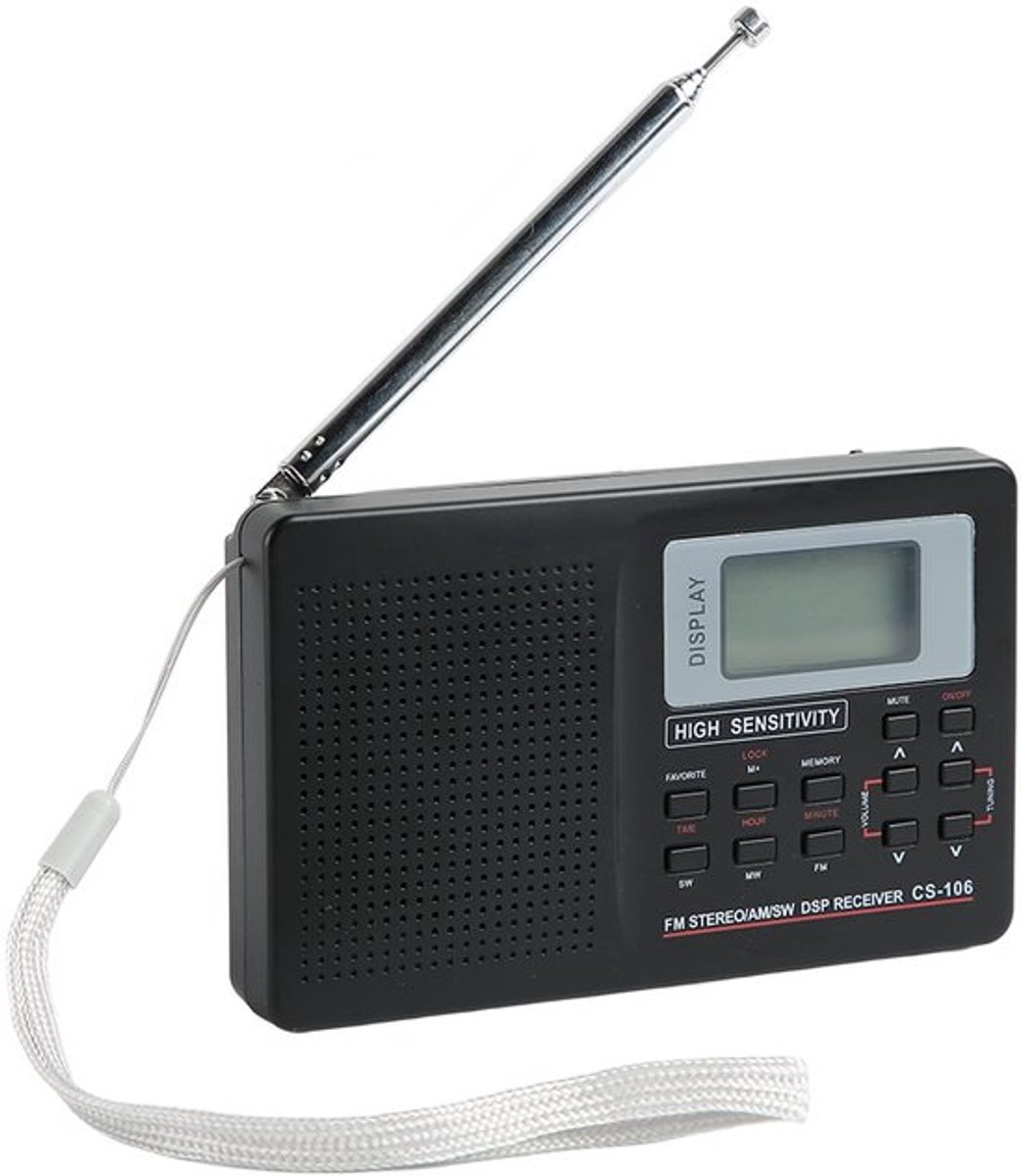 Store_8 - Draagbare Radio - Full-band Radio - Multifunctioneel met Wekker - Compact