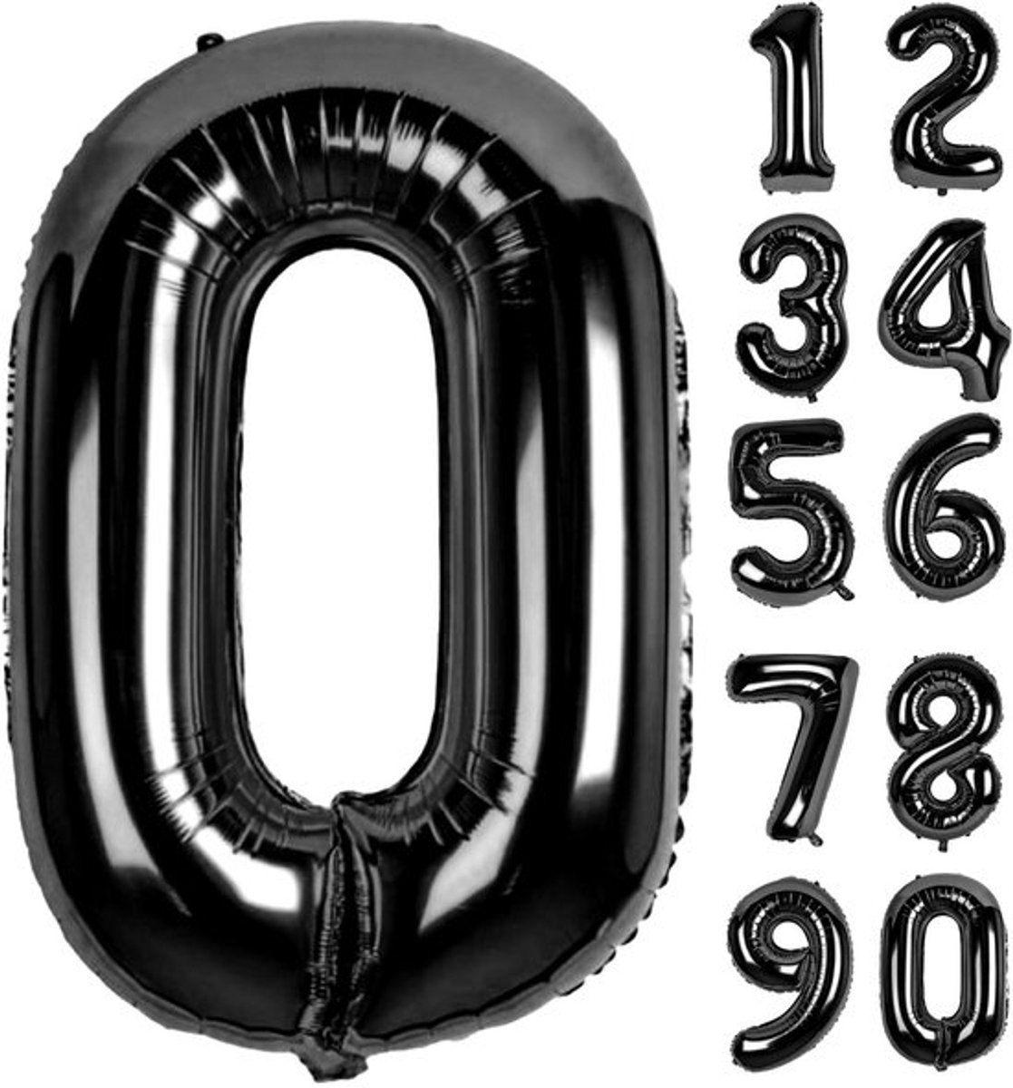 Cosensi - Dailygoods - Dailygoody - Ballonnummers 0 Folie Ballon - XXL Gigantisch