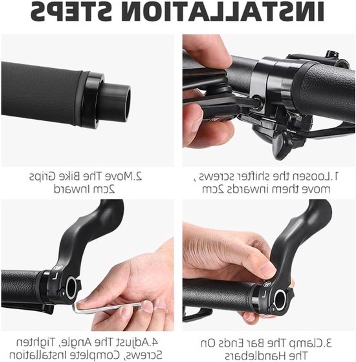 Stuur Uiteinden Nylon Antislip voor Mountainbike