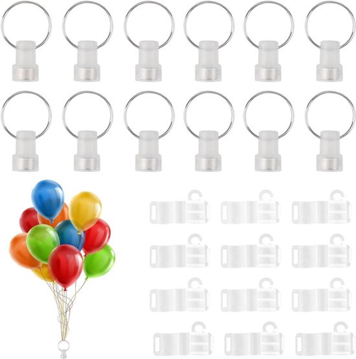 Allecto Plus - Heliumballon gewicht set - 24 stuks - Decoratie voor bruiloften en