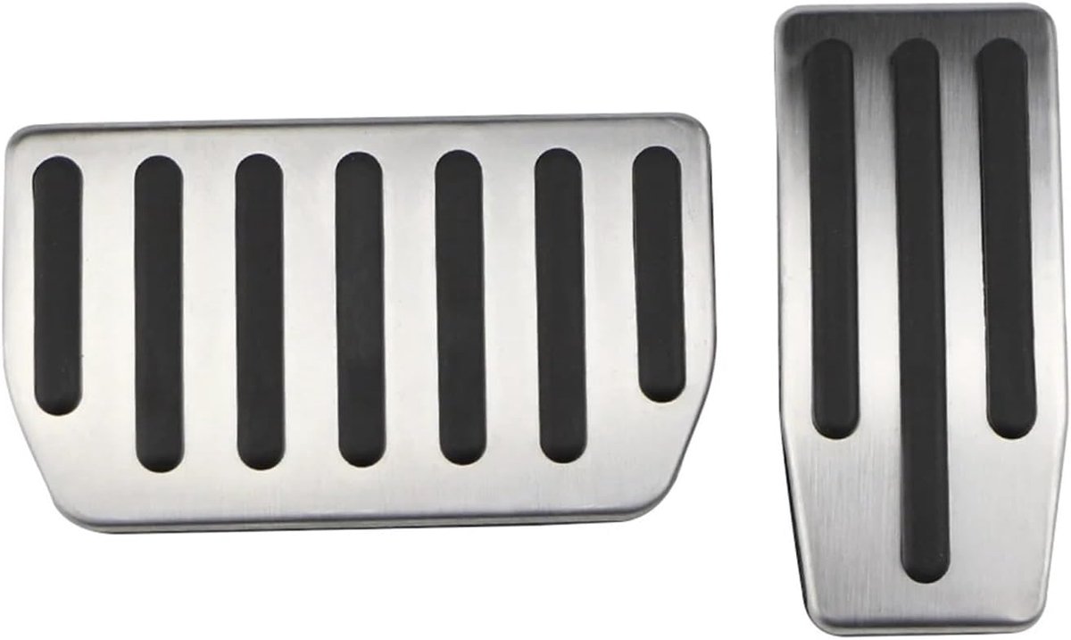 Auto Pedaalhoezen - Voetpedaal Accessoires - Veilig Rijden - Verbeterde Grip - One Size - Zilver