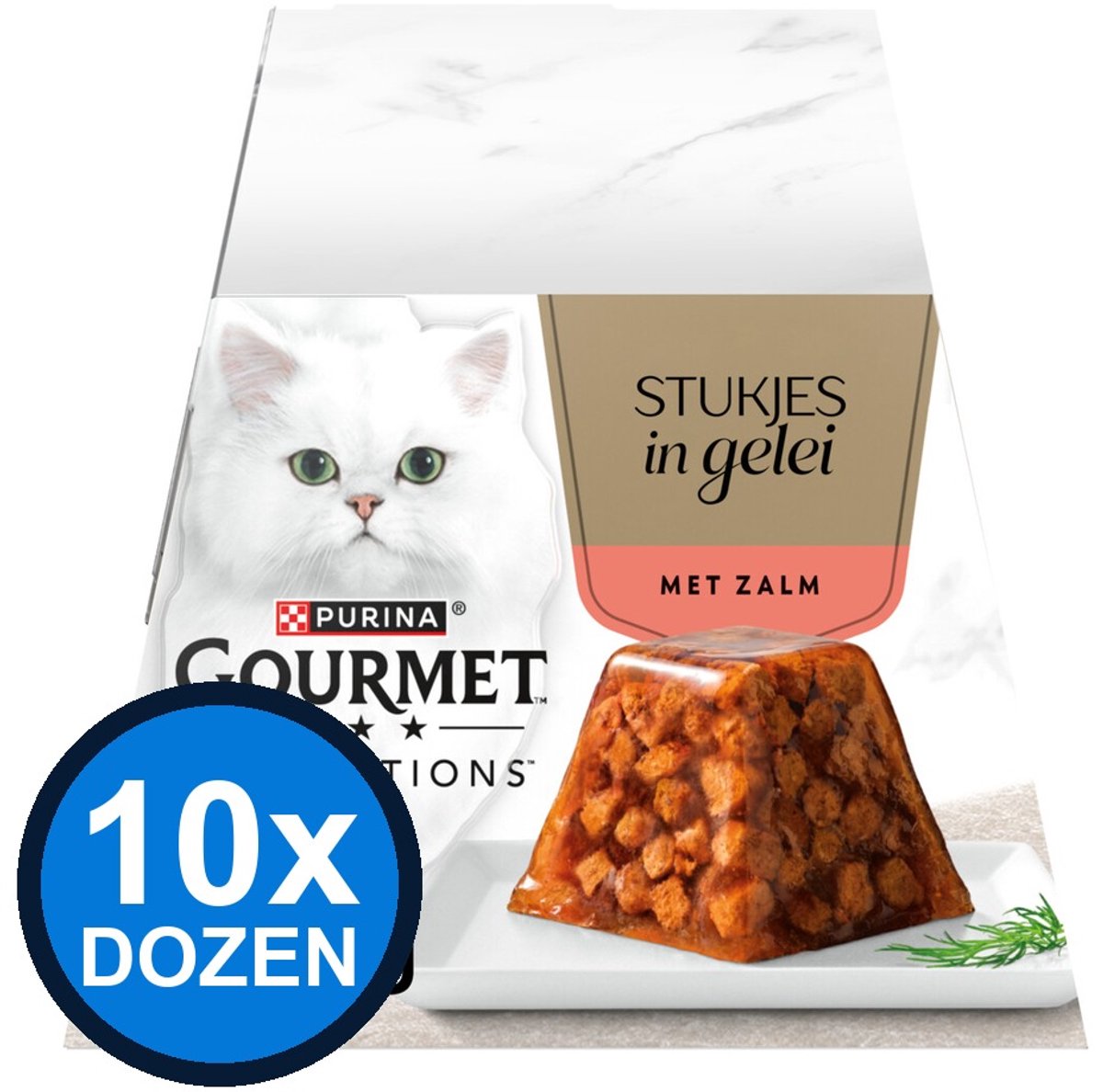 Gourmet Gourmet - Revelations Gelei Zalm - Kattenvoer Natvoer - doos 4x57g