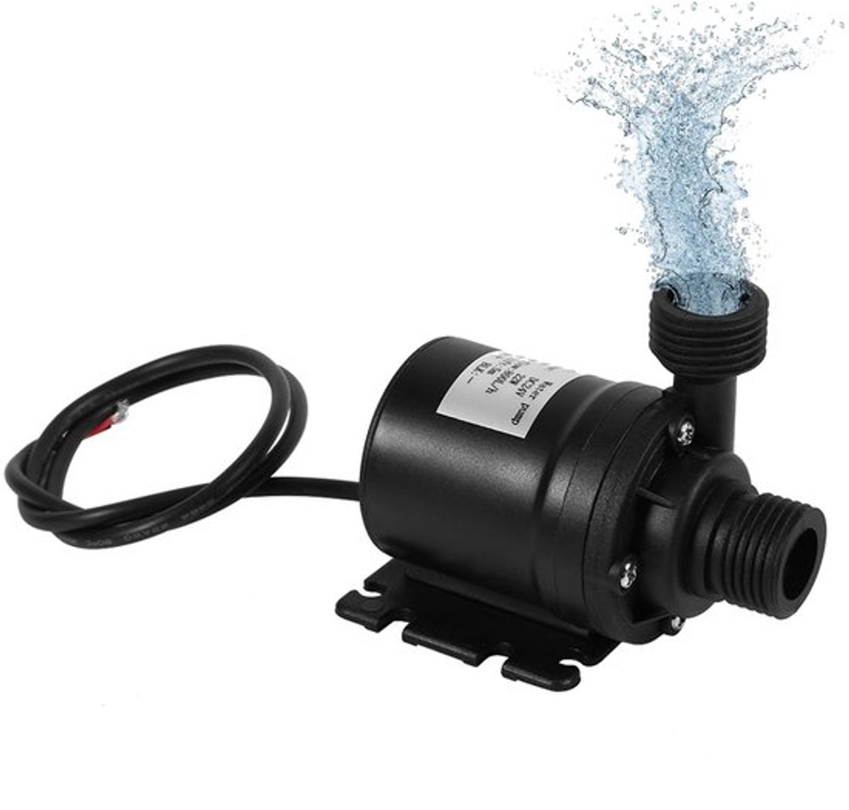 By shayne - Mini Waterpomp - 800l/h - Duurzaam en efficiënt - Zwart - Warm Water