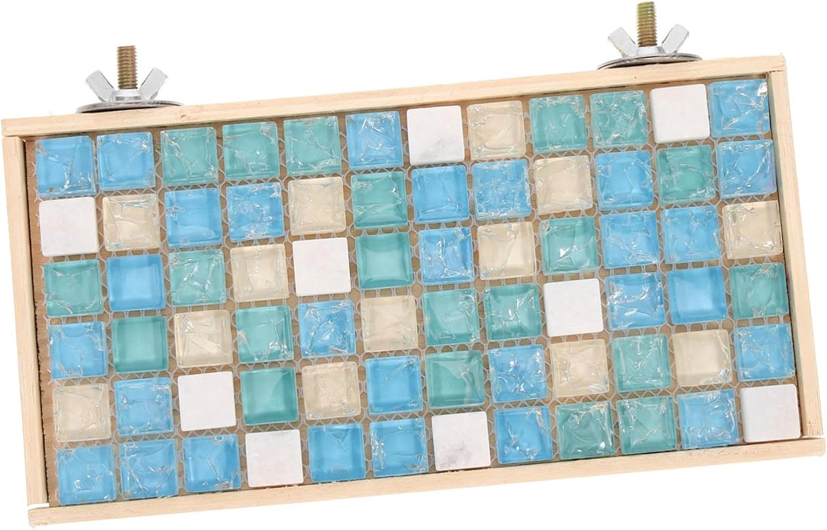 Huisdier Koelplaat - Verkoelend Bord - Zomercomfort Dieren - Natuurlijk Kwarts - 20x10x1.5CM - Multi