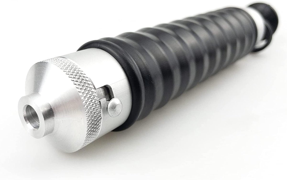 Aluminium Injector - Lokmaker Zacht Plastic - Zelf Kunstaas Maken - Rubberen Afdichtingsringen - 120 ml - Zilver