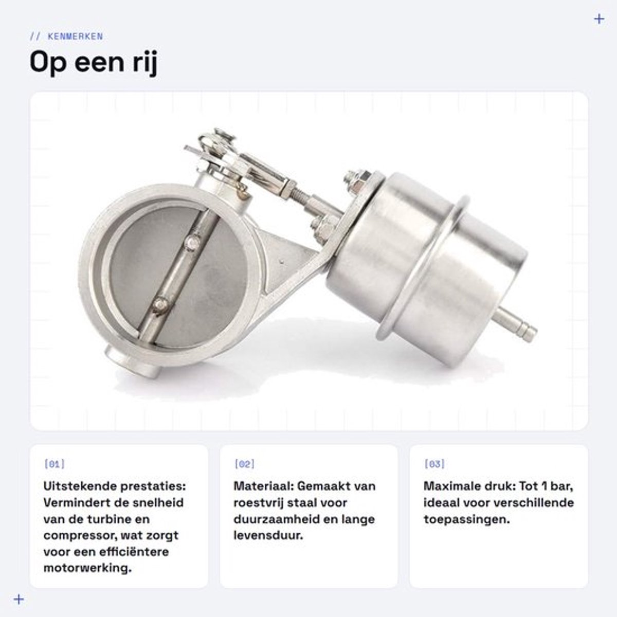 Solidchoice - Dailygoody - Vacuum Geactiveerde Uitlaatklep 2 Inch - Roestvrij Staal