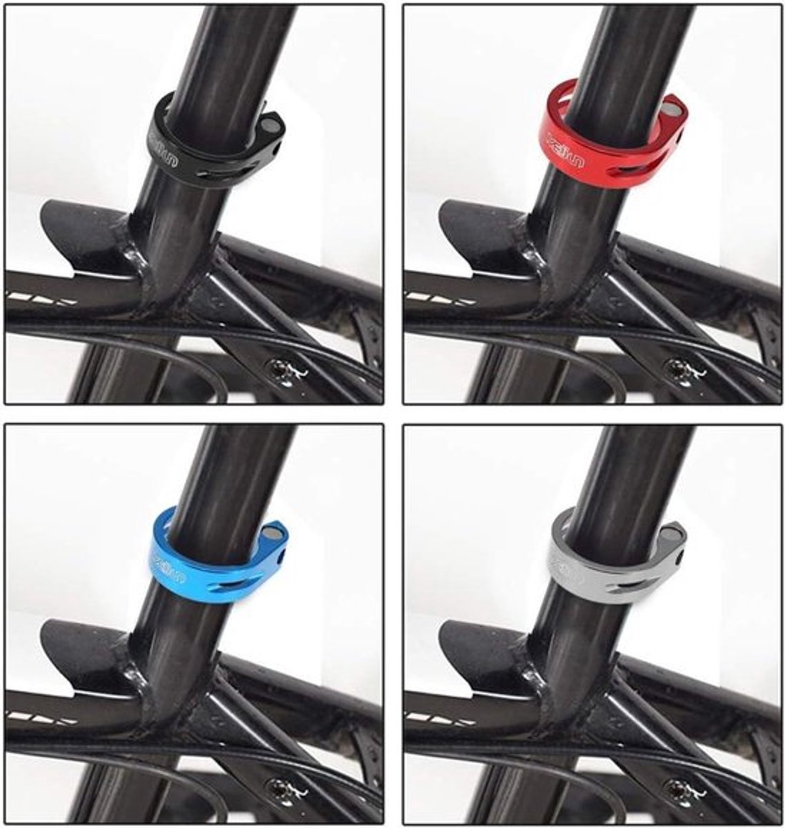 Fietszadeltang 349 mm aluminiumlegering - Fietszadelklem voor mountainbikes en