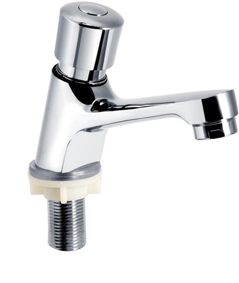 Solidchoice - Dailygoody - Badkamerkraan - Waterbesparend - Chroom - Tijdvertraging