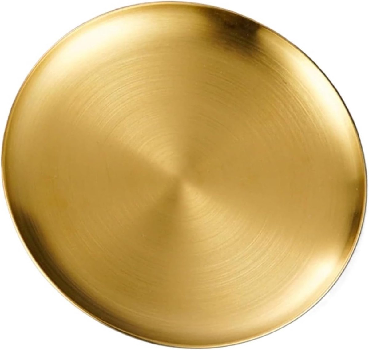 Dinerborden RVS - Platte borden - Dagelijks gebruik - Warmtebehoud - 5 stuks 14 cm - Goud