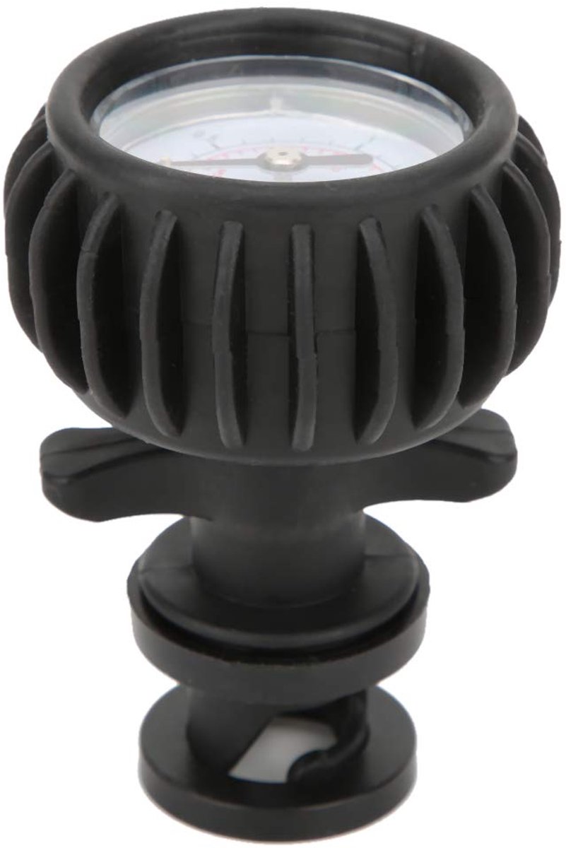 PVC Barometer - Manometer - Boot Opblazen - Nauwkeurige Drukmeting - 0-2 BAR - Zwart