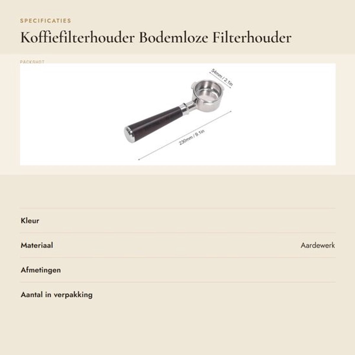 Dailygoody - Koffiefilterhouder - Bodemloze Filterhouder