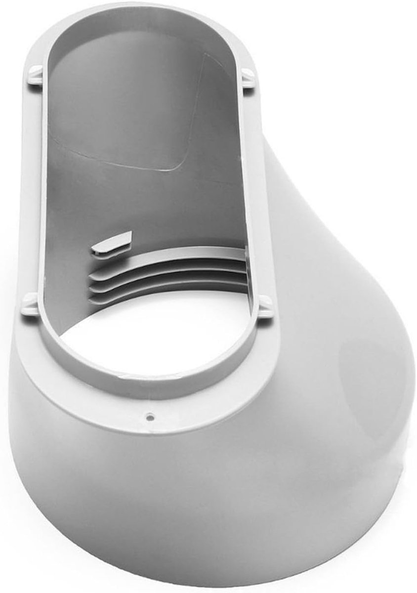 Airco Aansluiting - Platte Mondstuk - Mobiele Airco - Eenvoudige Installatie - 15 cm Diameter - Wit