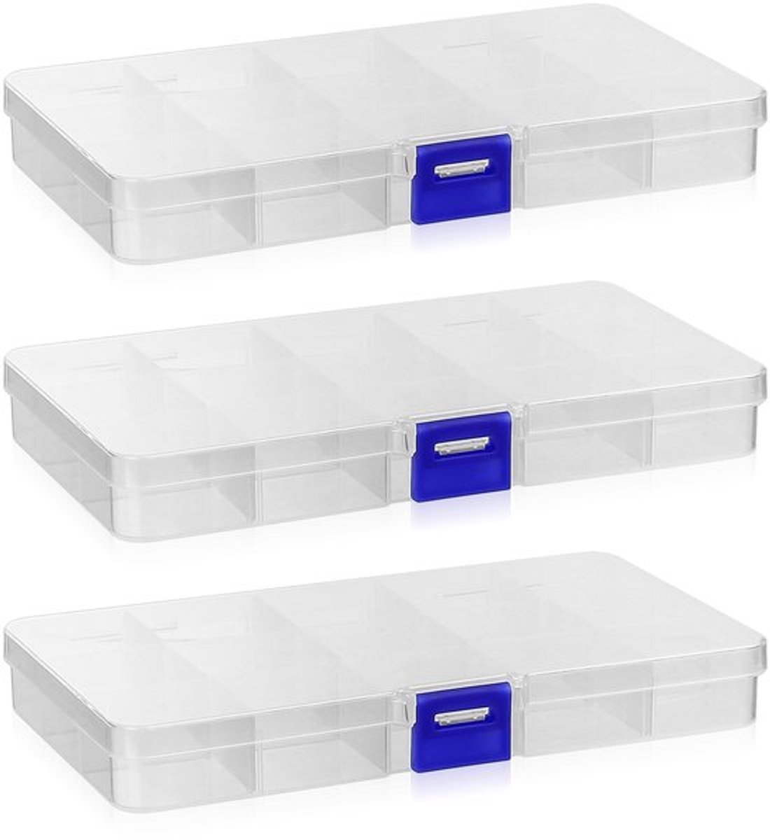 Virtubuy - Plastic Sorting Box - Opbergdoos met Compartimenten - Duurzaam en