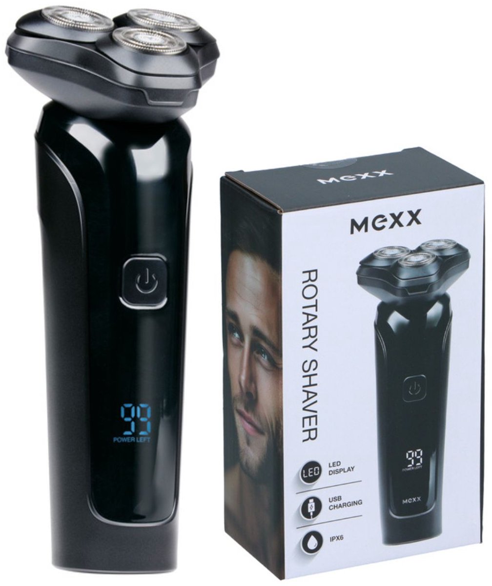 Mexx Scheerapparaat Met Trimmer – Tondeuse Set Voor Mannen En Vrouwen – Oplaadbaar USB-C – Baardtrimmer – Foil Shaver – 150 Min Draadloos – IPX6 – LED-Display