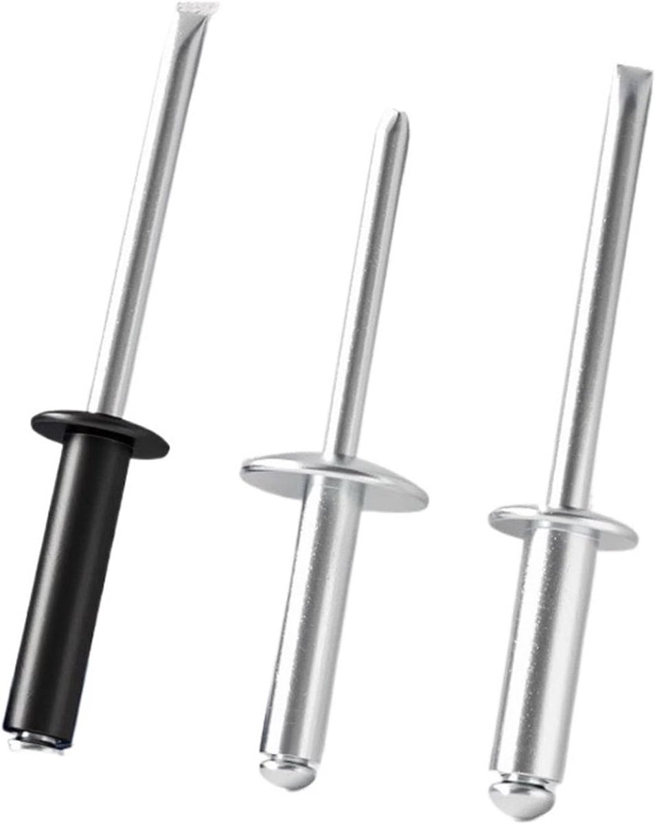 Blinde Klinknagels - Aluminium Bevestigers - Metaal Verbinden - Versterkte Flens - M6.4 10 Stuks - Zilver