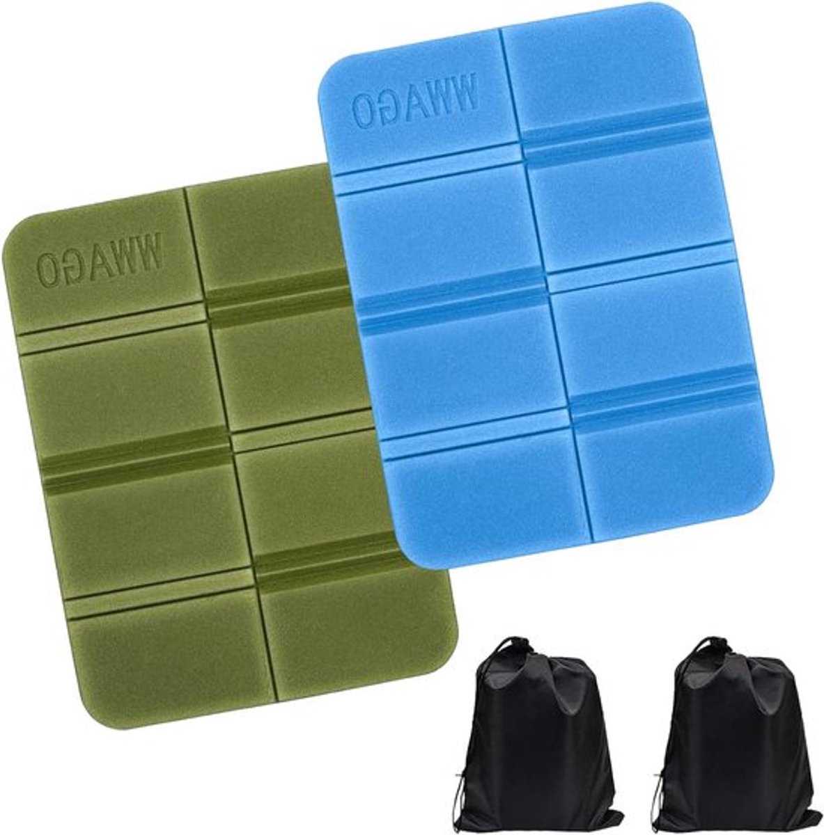 Allecto Plus - Opvouwbare zitmat voor buiten - Waterdichte campingzitkussen