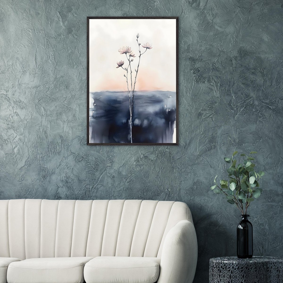 Boho – Misty blossom Poster 30x40 cm - exclusief lijst