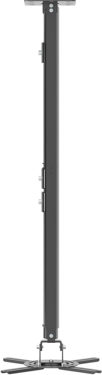 SnelShoppen - Projector Ceiling Mount 780-1250 mm - 360° Rotatable & 90° Tiltable - Verstelbare Beugel voor Projectors tot 13.6 kg - Zwart - Ideaal vo