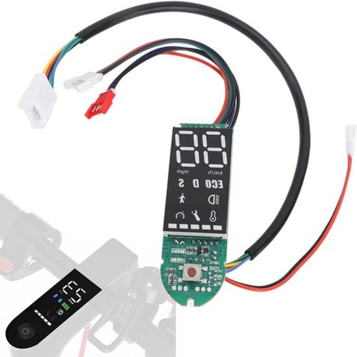 Dashboard voor elektrische scooter 8.5-10 inch met Bluetooth PCB en gegevensdisplay - Onderdelen voor elektrische scooter