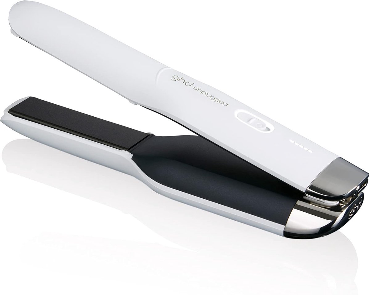 SnelShoppen - Draadloze Haard straightener - GHD Unplugged Styler - Wit - Professionele Haard Styler voor Thuisgebruik - Perfect voor Reizen en Dageli