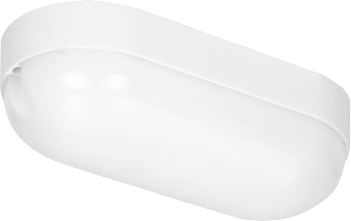 SnelShoppen - LED Oval Cellar Lamp IP65 IK08 4000K - Perfecte Werkplaatsverlichting, Energiezuinig en Schokbestendig, Ideaal voor Kelder, Garage en Vo