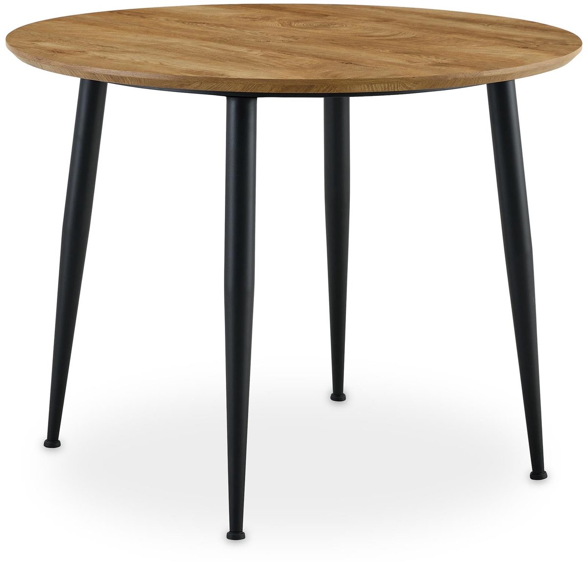 Eettafel NEVERS rond 100 cm – notenhoutafwerking