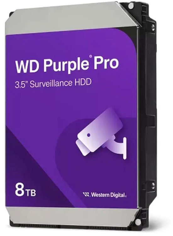 WD Purple Pro WD8002PURP - Vaste schijf 8 TB - bewaking, slimme video - intern - 3.5" - SATA 6Gbs - 7200 tpm -buffer: 256 MB van Western Digital — afbeelding 4