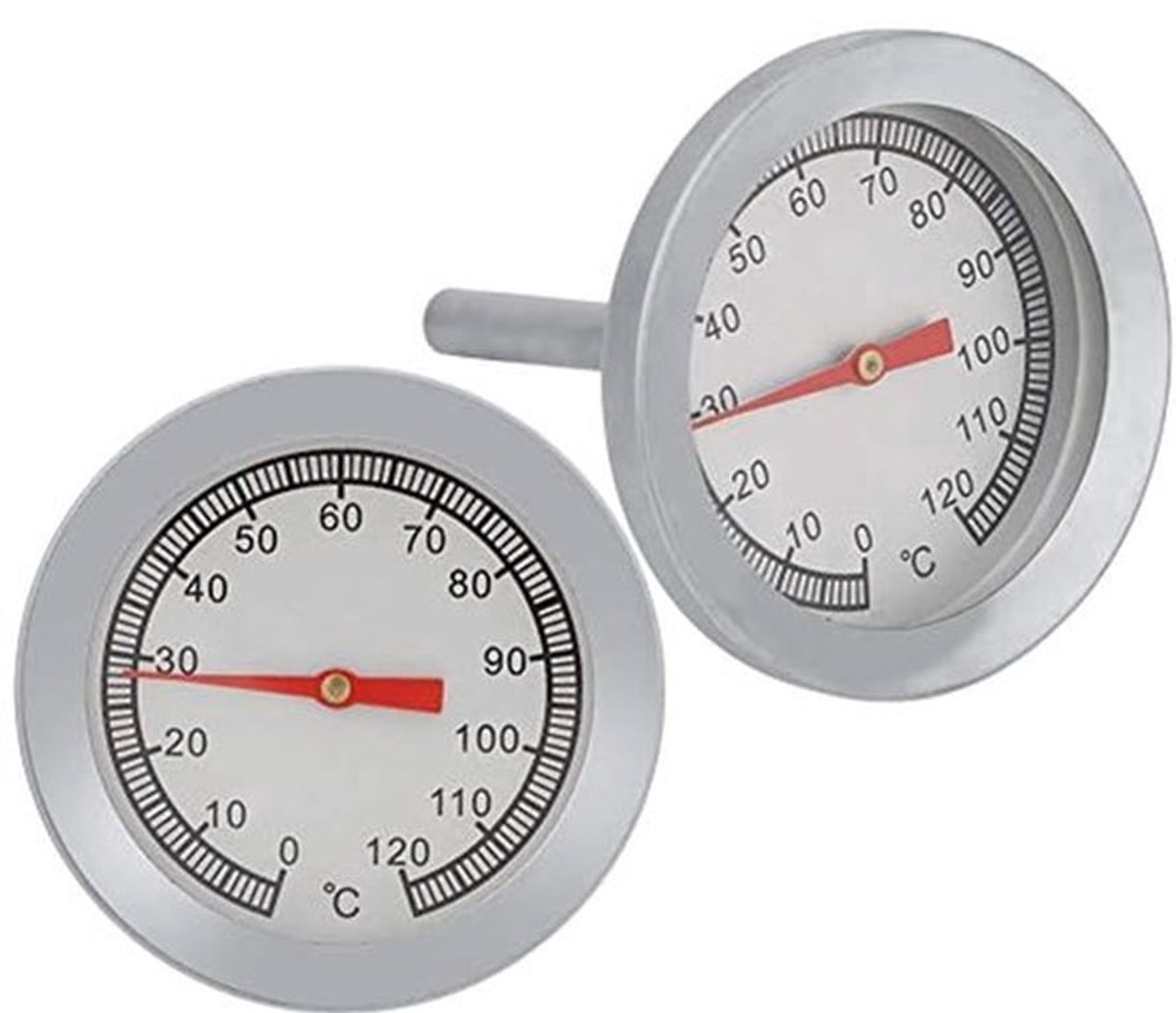 Grillthermometer #3 - Roestvrijstalen temperatuurmeter - Voor oven en barbecue - Tot 1000 Â°C