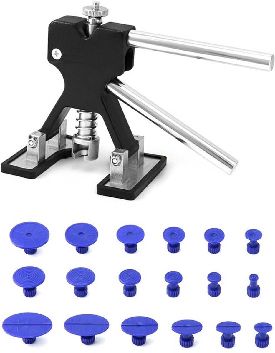 Auto Uitdeukstation, Uitdeuken Kit, 1 Pcs Uitdeuken Lifter En 18 Pcs Zuignap, voor Auto Uitdeuken