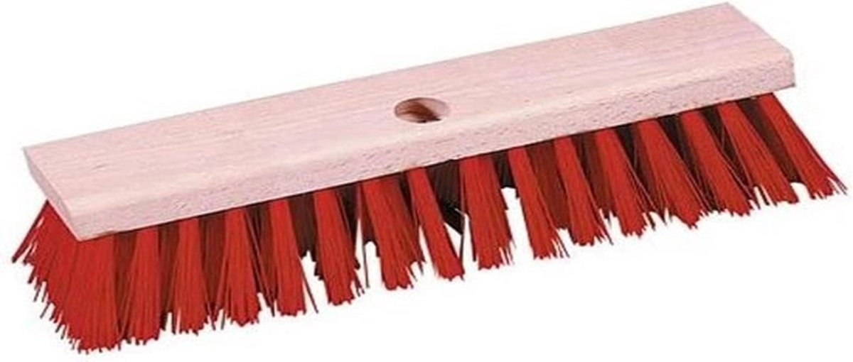 Straatbezem compact met steelgat 35 cm