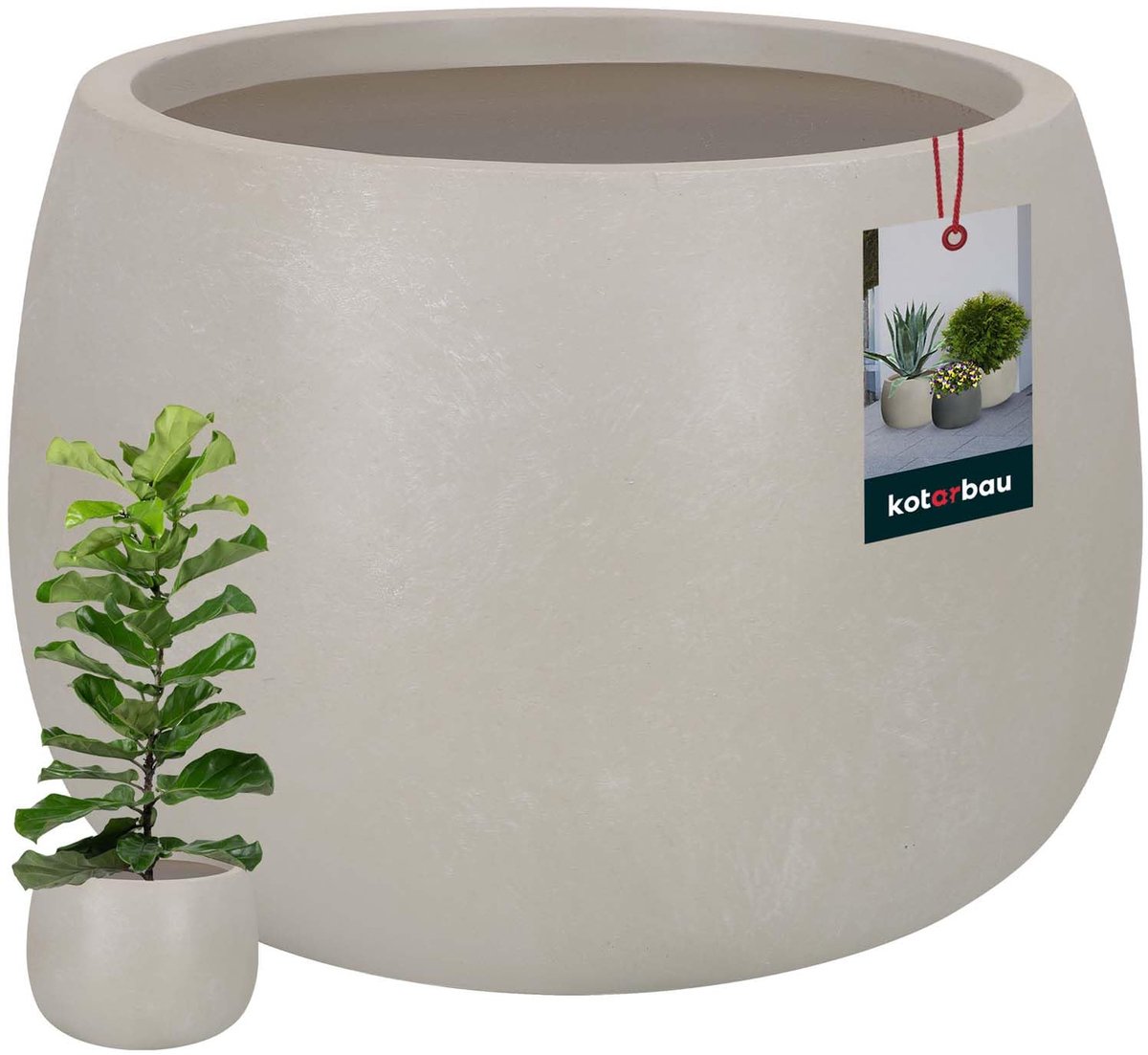 KOTARBAU Bloempot, Plantenpot, Bloempot voor Kamerplanten ⌀ 33 cm