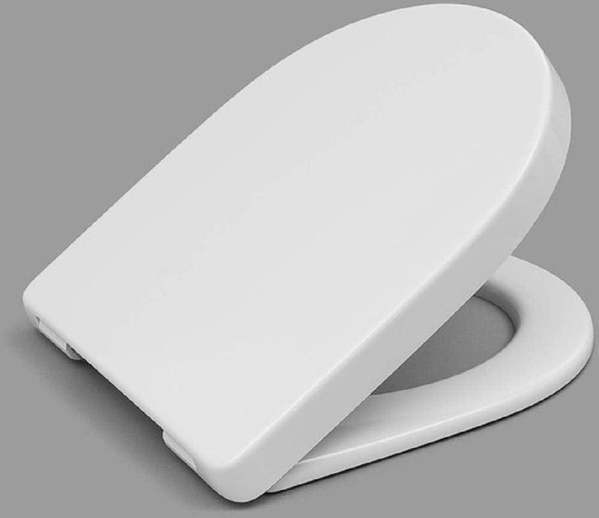 Toiletbril - WC-zitting - Badkamer Vernieuwen - Wrapover en TakeOff - D-vorm - Wit