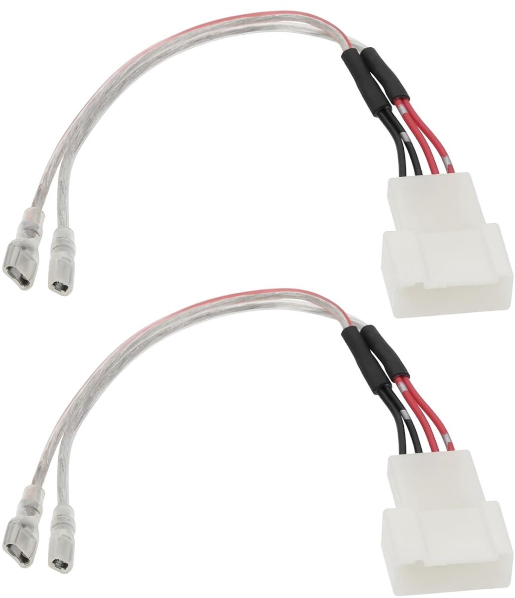 SnelShoppen - 2Pcs Auto Speaker Bedrading Connector voor Toyota Corolla/Camry/RAV4/Stereo Tweeter Kabels - Compatibel met Subaru Forester/Impreza