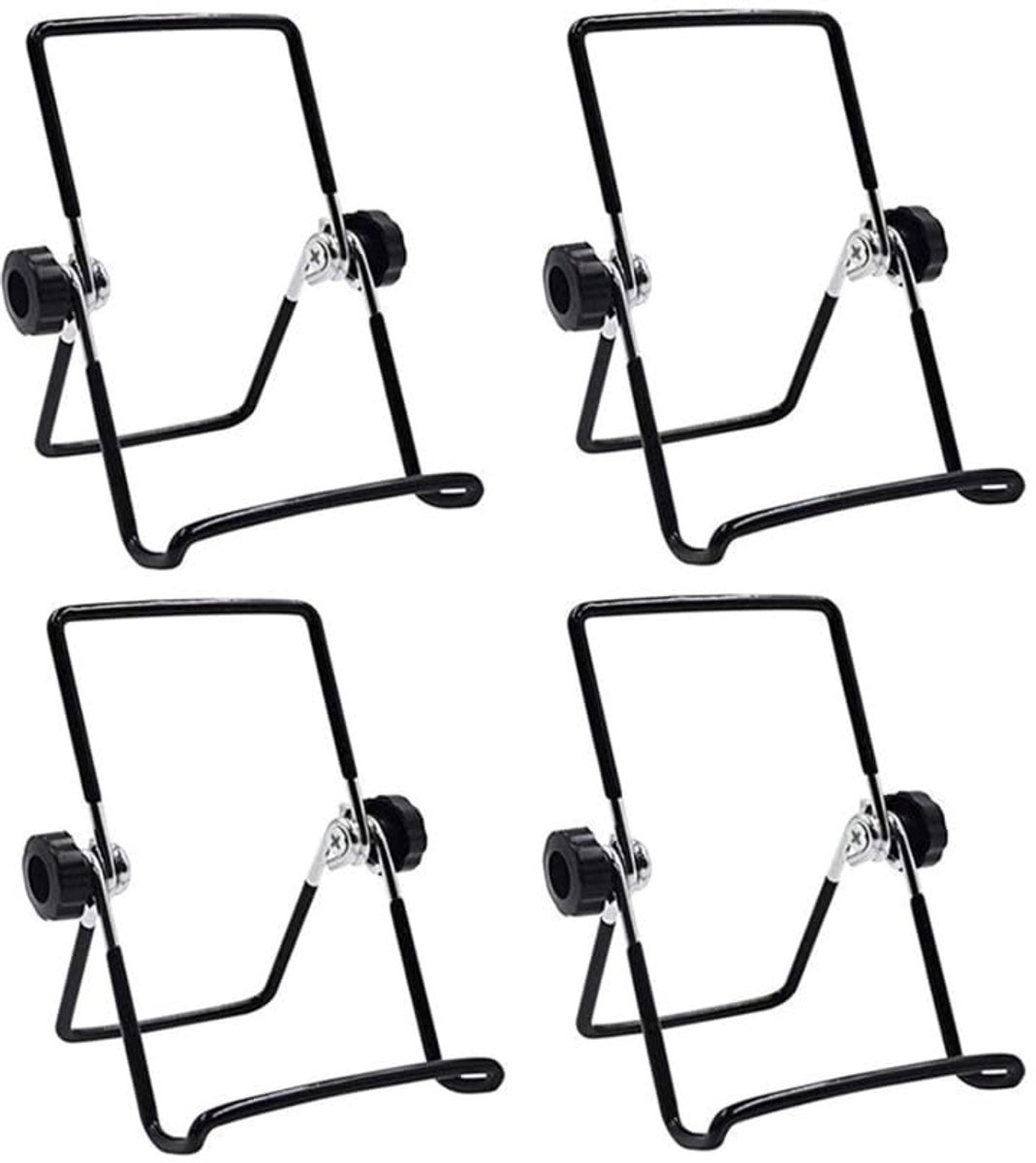 SnelShoppen - 4 Pack Sprout Stands - Germination Glass Stands - Preserving Jars - Foldable Metal Filter - Zwart - Voor Canning Jars - 18x14cm - Tuin e
