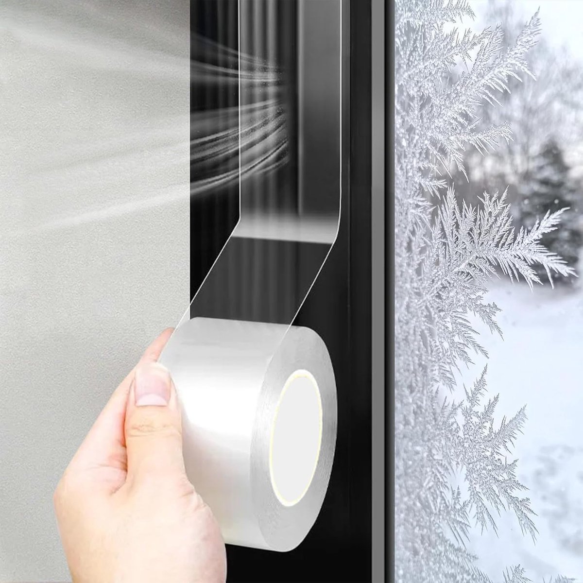 SnelShoppen - Waterproof Sealing Tape 3cm x 20m Transparant Zelfklevend Raam Seal en Isolatie Tape voor Winterisolatie van Ramen en Deuren