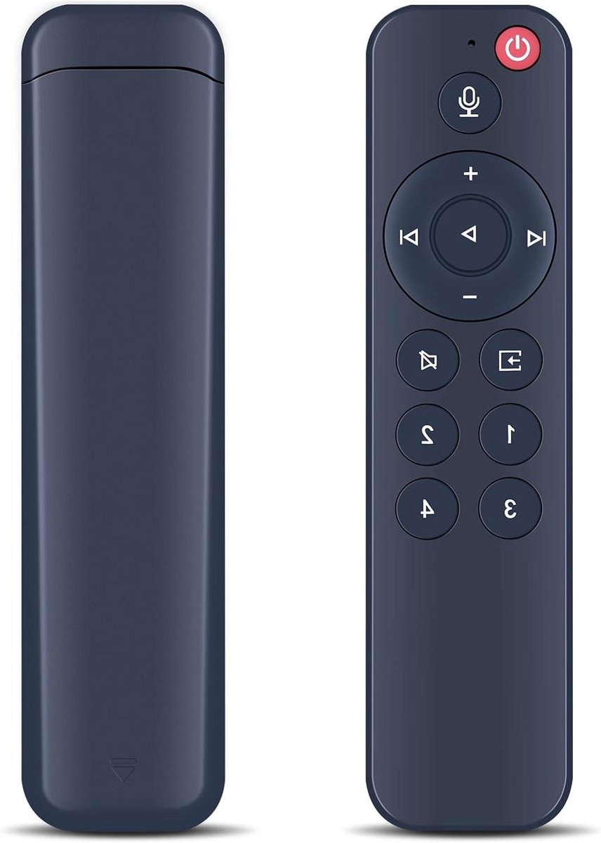 Vervangende Afstandsbediening - Stem Remote - Muziek Streamen - Directe Werking - 6 Meter Bereik - Zwart