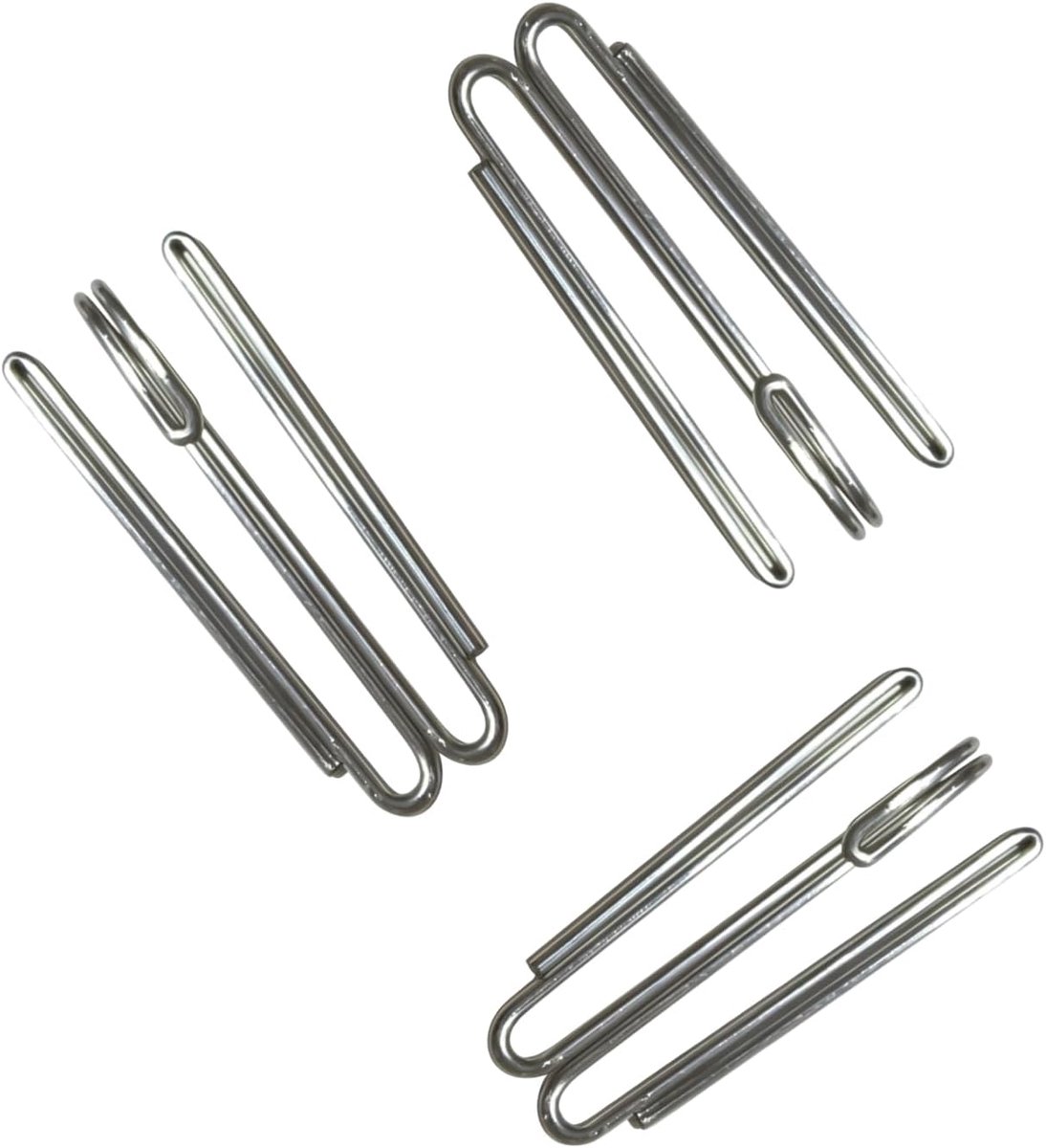 Gordijnhaken Metaal - Gordijn Haken Plooihaken - Gordijnen Ophangen - Zeer Belastbaar - 60 stuks - Zilver