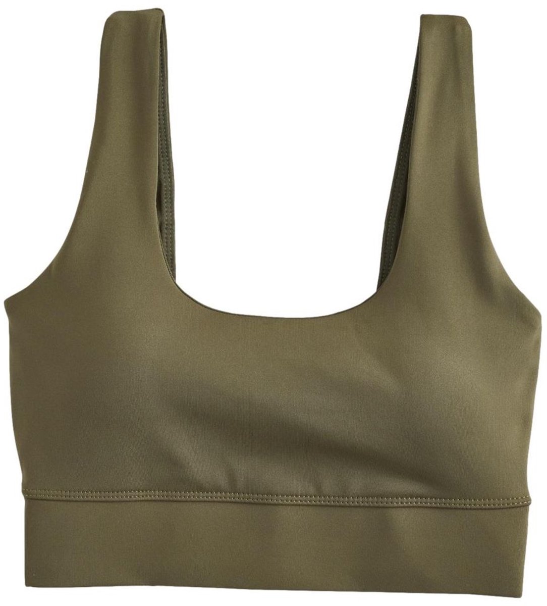 Next Dames - Active sportbeha met scooprug - Groen Olive Green